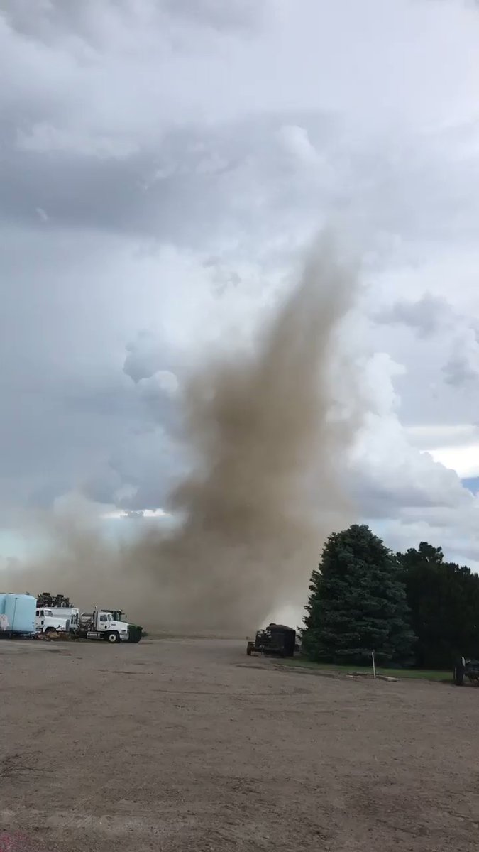 Tornado Saturday in Burlington, CO.the first of several that spun up in the afternoon and evening. 