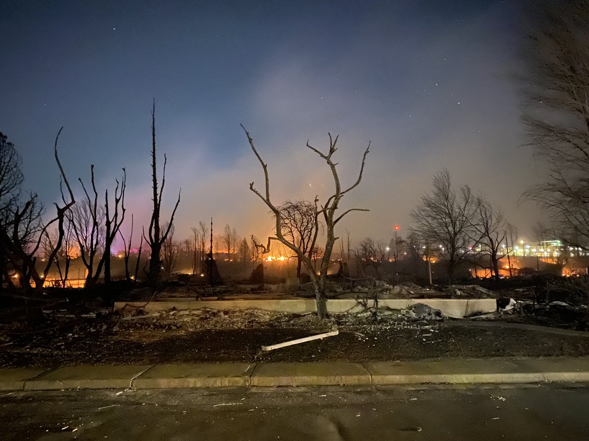 There are homes lost east of Pinehurst Ct on the north side of Dillon in Coal Creek Ranch in Louisville. The homes closest to Dillon are standing. The losses on St Andrews south of Dillion are catastrophic.