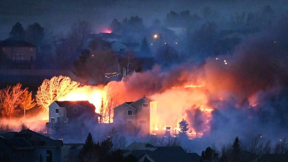 Colorado just experienced its most destructive wildfire in state history on. December 30th. EVACUATION of locals - The extreme fire and rate of spread in a densely populated area in December is unprecedented and just hard to comprehend