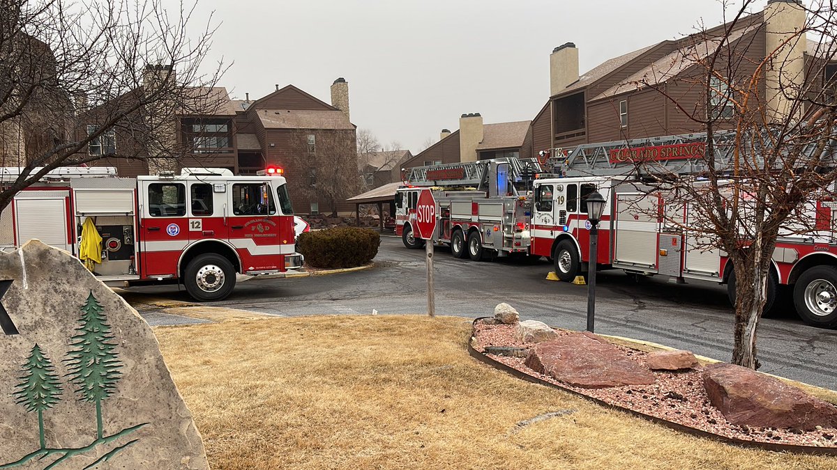 ColoradoSpringsFire on scene of small fire at 140 Rockrimmon Dr, fire is out and under investigation