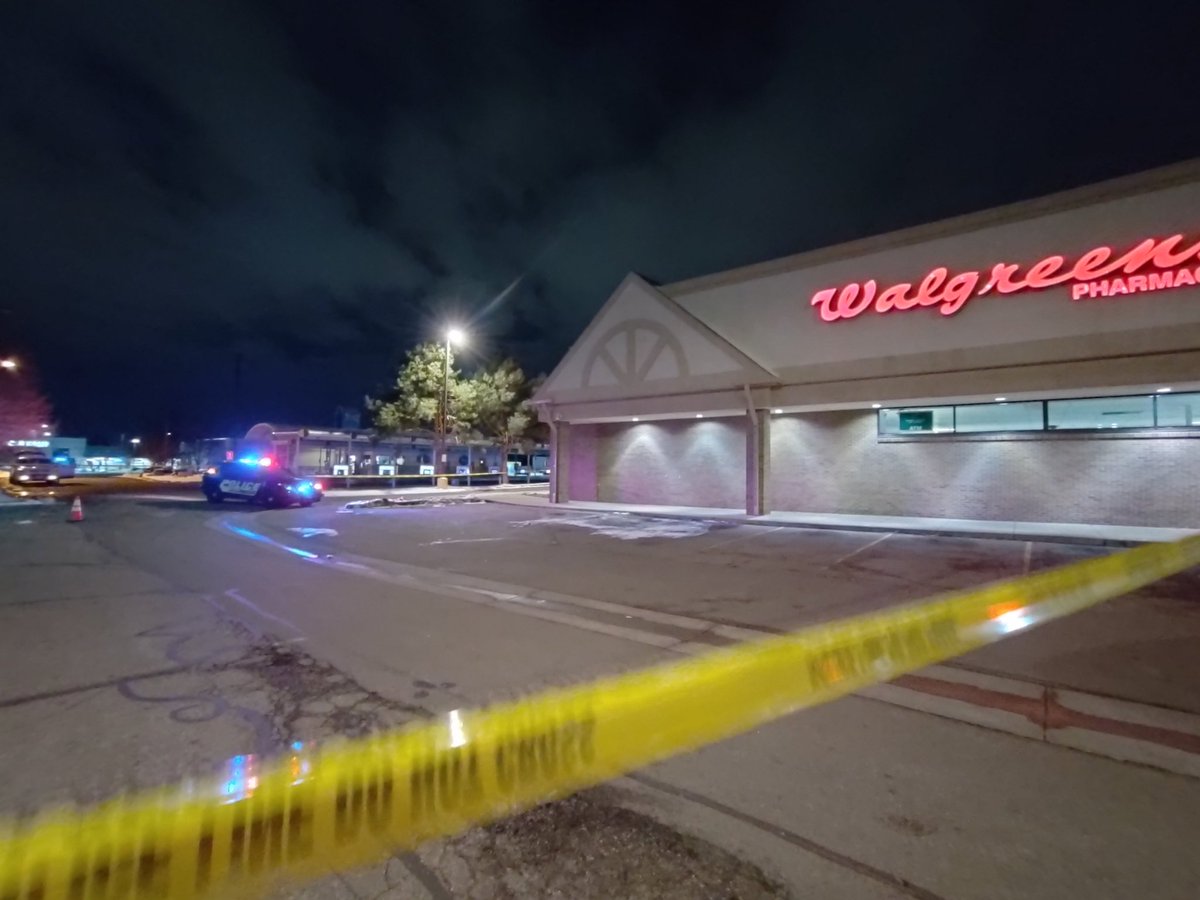 Officer involved shooting at this Walgreens in Arvada at 64th and Sheridan  Officer here tells it started at this scene and ended at 58th and Sheridan  Waiting for word on circumstances, officer involved reportedly okay no word on condition of person who was shot