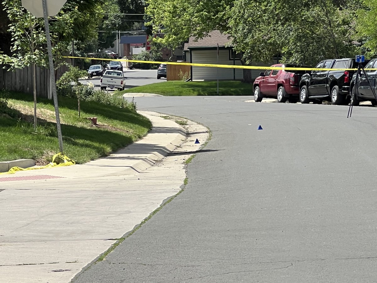 E Colorado Ave between S Dahlia St & S Clermont St remains closed as police continue investigating an overnight shooting that killed one &amp; injured three others at a party. 