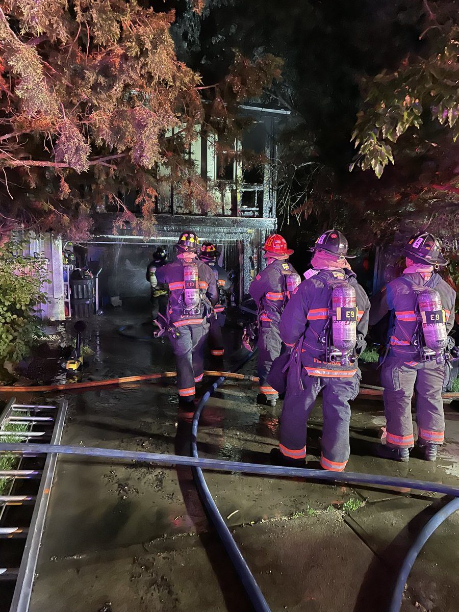 WMFR on scene of a structure fire in the 4400 block of S. Van Gordon Way. Fire started on outside of home, moved up the front into one bedroom. Significant damage to exterior & bedroom, family &amp; two dogs escaped before crews arrived. No injuries. Cause is under investigation