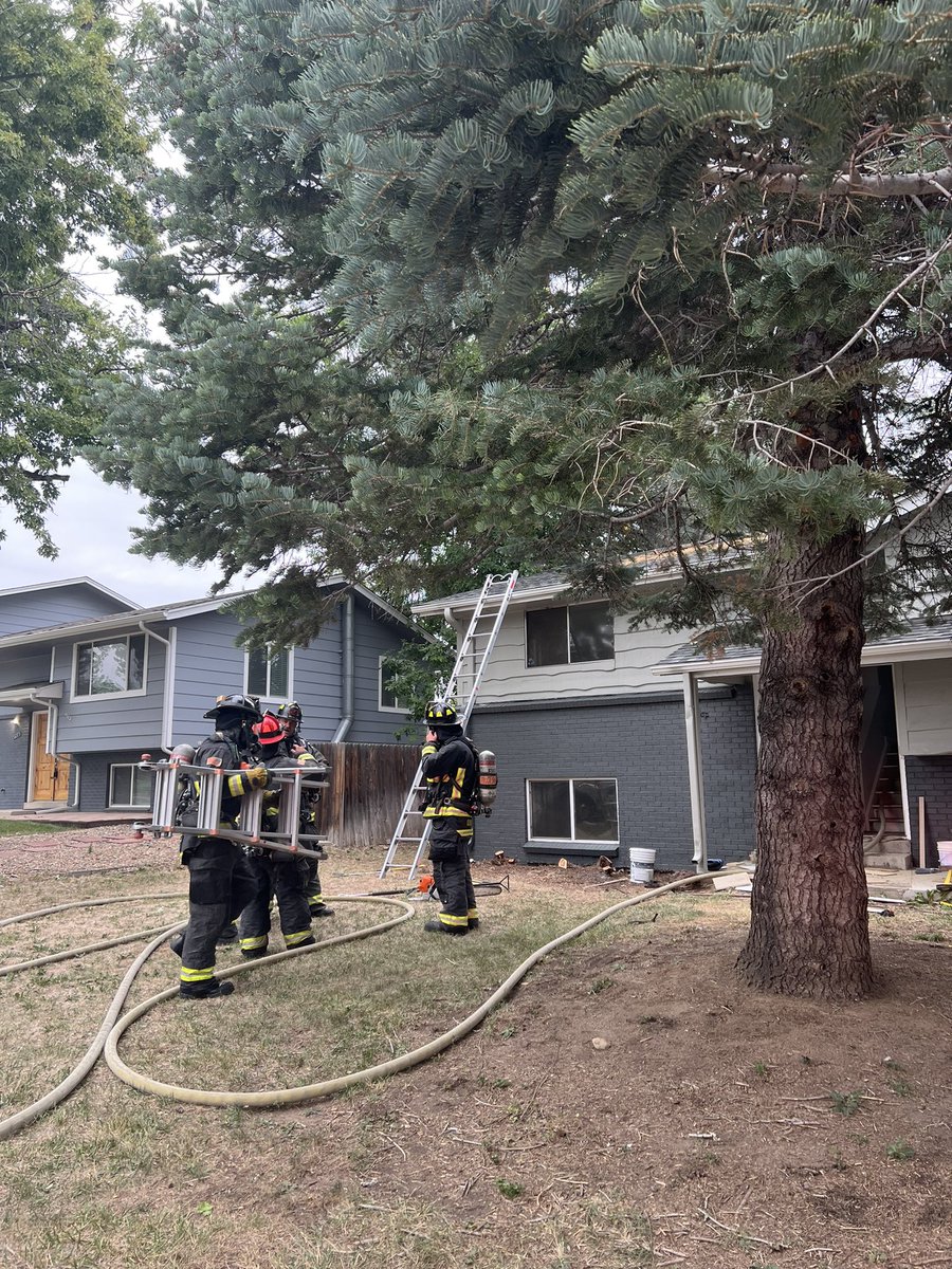 Arvada Fire is responding to a working structure fire on the 8400 block of Eaton Street. The fire has just been declared under control and no injuries are reported at this time