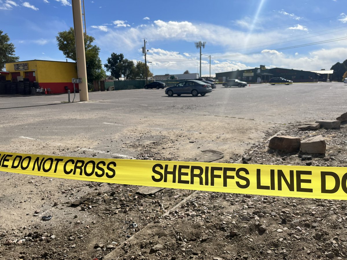 The massive scene this afternoon at 70th/Broadway in Adams County. Investigators continue to comb through evidence and a nearby parking lot remains closed