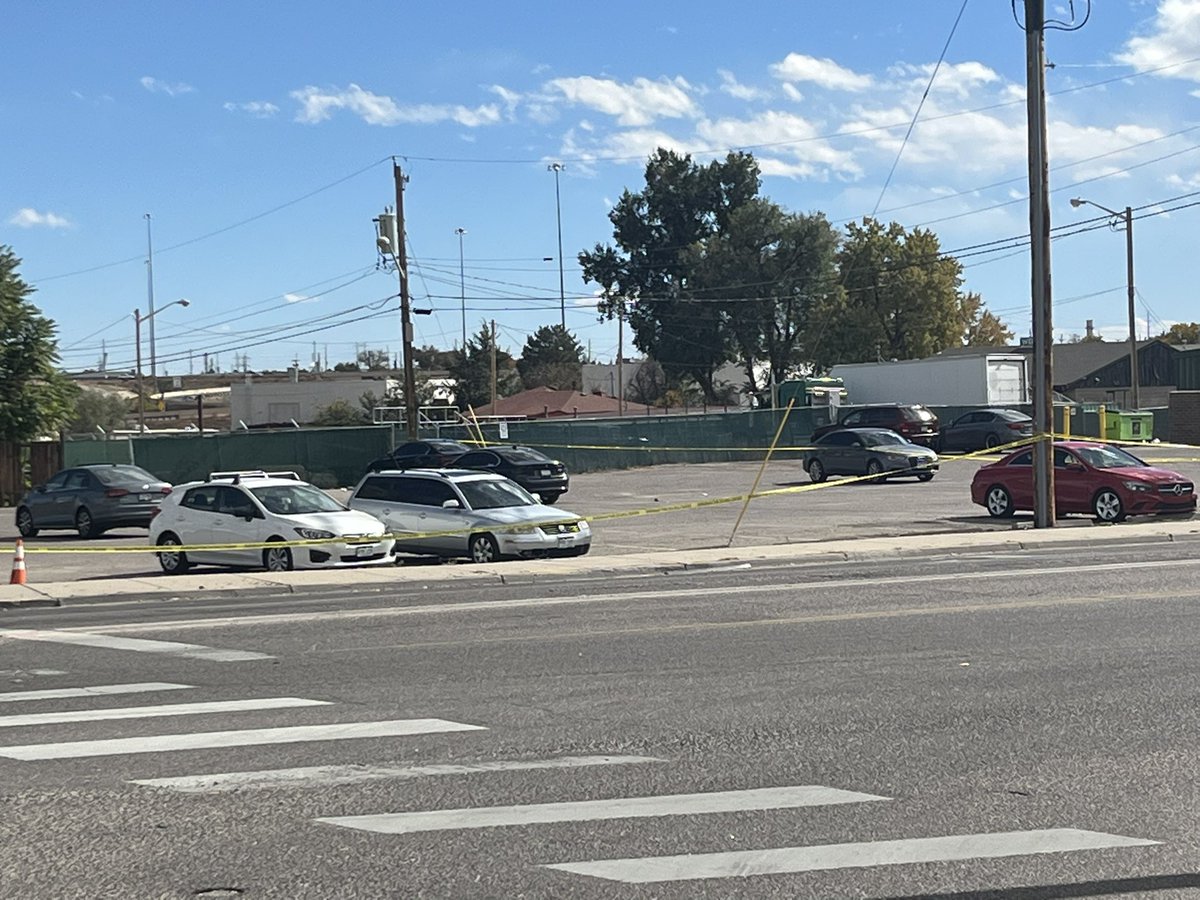 The massive scene this afternoon at 70th/Broadway in Adams County. Investigators continue to comb through evidence and a nearby parking lot remains closed