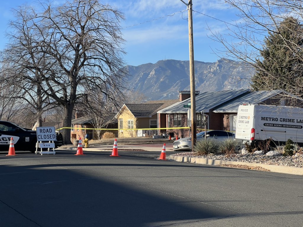 On scene on N. Foote Ave. in Colorado Springs, where an officer-involved shooting reportedly occurred overnight. Police said one person was shot, condition is unknown. 