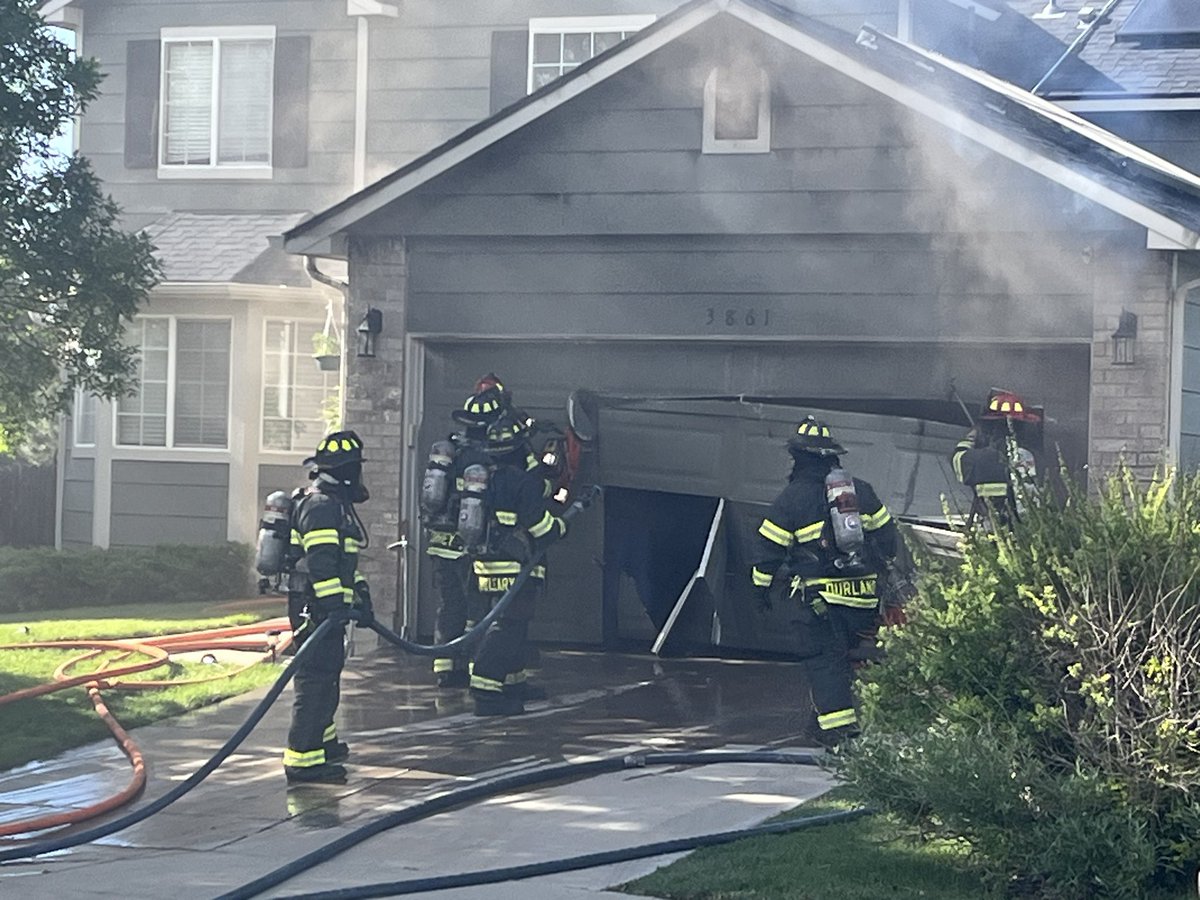TFD, with assistance from @WestyFire, responded to a structure fire at 13848 Harrison this evening.  Upon arrival, crews found smoke coming from the garage. The fire was quickly extinguished with no injuries and two dogs safely rescued. Fire is under investigation