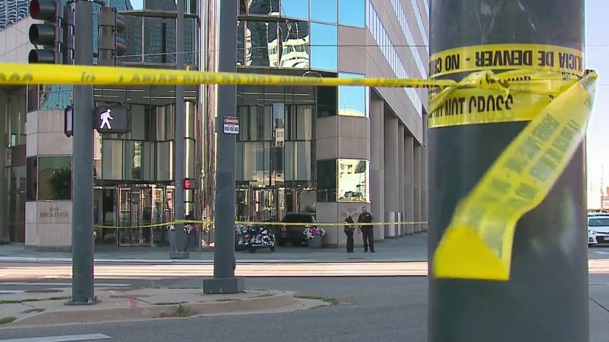 Shooting investigation underway after car crashes into Denver skyscraper