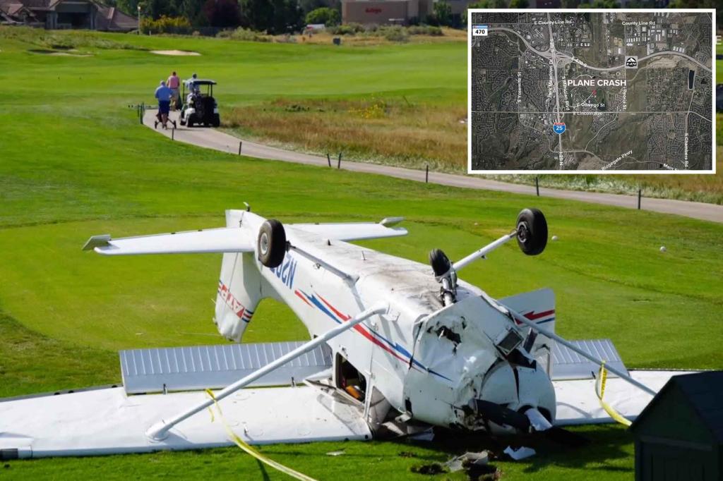 Good fore-tune. Airplane crashes on 7th hole of Colorado golf course, miraculously nobody’s hurt