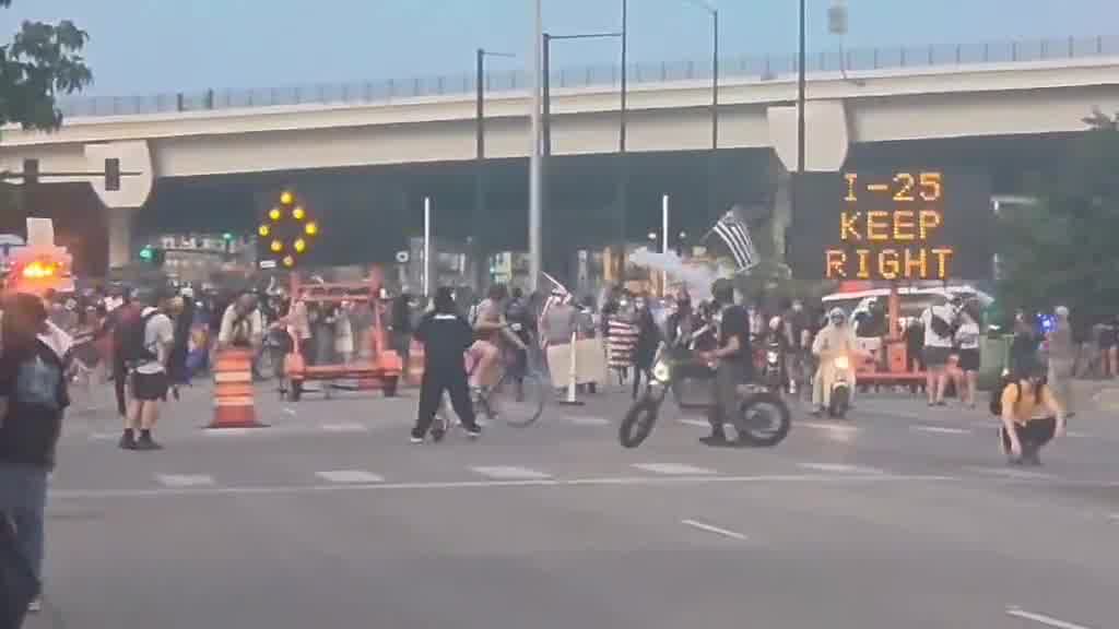 Denver: Tear gas deployed