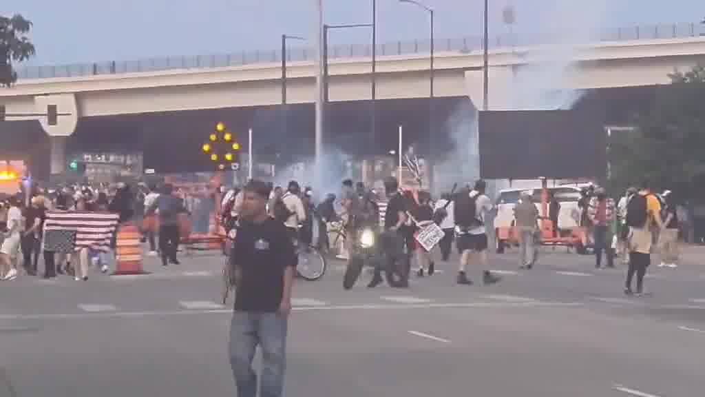 Denver: Tear gas deployed