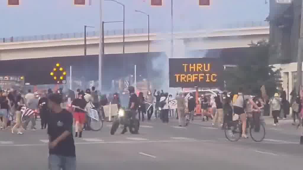 Denver: Tear gas deployed