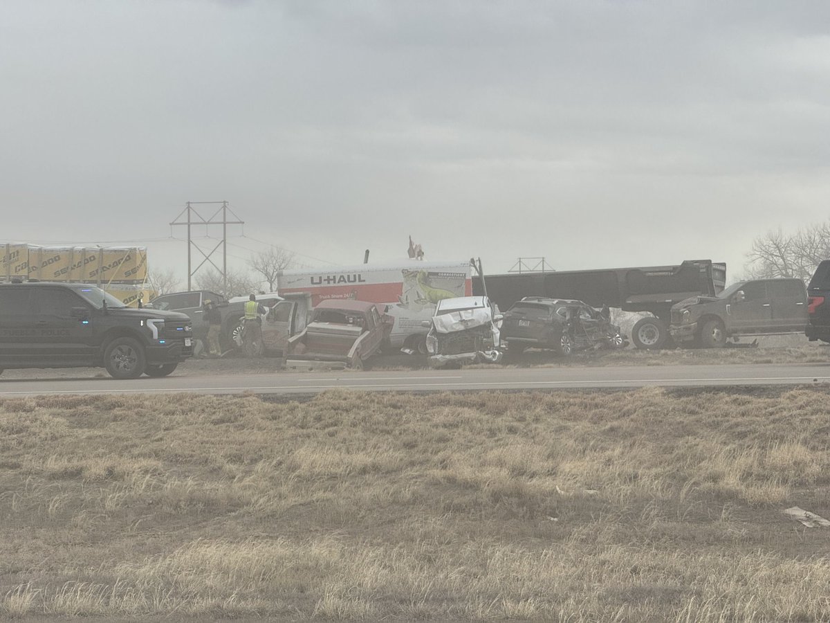 Video from the scene of a massive pileup in Colorado that left at least 4 people dead. : @JhelmuthColorado State Patrol confirms that 30 vehicles were involved in a massive pileup, leaving at least four people dead. 