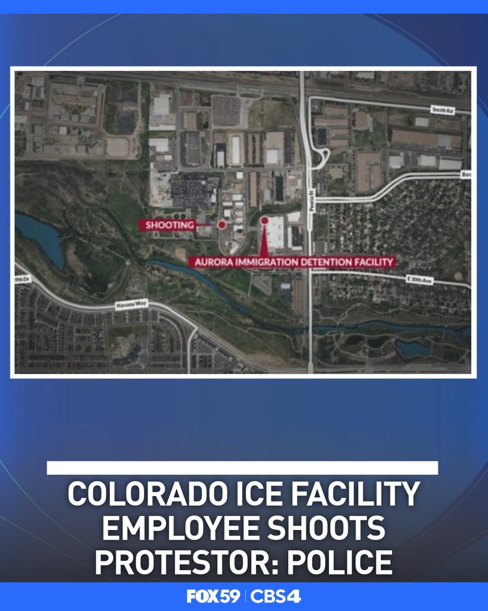 Investigators said that the employee reportedly shot a woman protesting near the ICE Processing Center in Aurora, Colorado, earlier this month